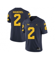 Michigan Wolverines 2 Johnny Manziel Navy College Football Jersey