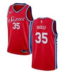 Youth Nike Philadelphia 76ers #35 Trevor Booker Authentic Red NBA Jersey Statement Edition