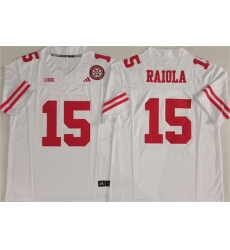 Men's Nebraska Cornhuskers #15 Dylan Raiola White F.U.S.E. With Vapor Limited Stitched Jersey