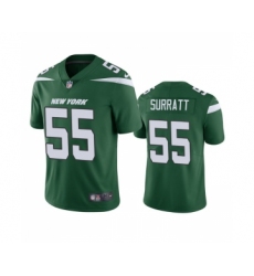 Men's New York Jets #55 Chazz Surratt Green Vapor Untouchable Limited Stitched Jersey