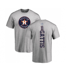 MLB Nike Houston Astros #11 Evan Gattis Ash Backer T-Shirt
