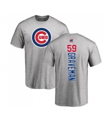 Baseball Chicago Cubs #59 Kendall Graveman Ash Backer T-Shirt