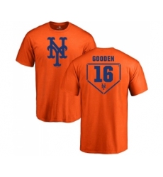 MLB Nike New York Mets #16 Dwight Gooden Orange RBI T-Shirt