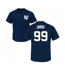 MLB Nike New York Yankees #99 Aaron Judge Navy Blue Name & Number T-Shirt