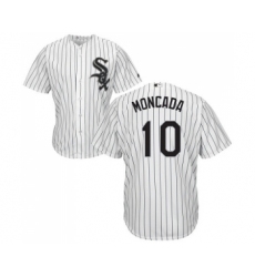 Youth Majestic Chicago White Sox #10 Yoan Moncada Replica White Home Cool Base MLB Jerseys