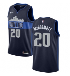 Men's Nike Dallas Mavericks #20 Doug McDermott Authentic Navy Blue NBA Jersey Statement Edition