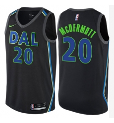 Youth Nike Dallas Mavericks #20 Doug McDermott Swingman Black NBA Jersey - City Edition