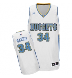 Youth Adidas Denver Nuggets #34 Devin Harris Swingman White Home NBA Jersey