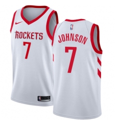 Women's Nike Houston Rockets #7 Joe Johnson Authentic White NBA Jersey - Association Edition