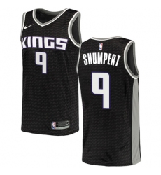 Men's Nike Sacramento Kings #9 Iman Shumpert Authentic Black NBA Jersey Statement Edition