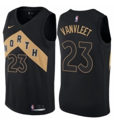 Youth Nike Toronto Raptors #23 Fred VanVleet Swingman Black NBA Jersey - City Edition