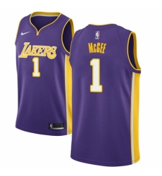 Women's Nike Los Angeles Lakers #1 JaVale McGee Swingman Purple NBA Jersey - Statement Edition