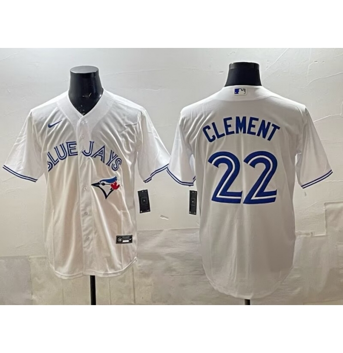 Men's Toronto Blue Jays 22 Ernie Clement white 50th Anniversary Alternate Limited Jersey