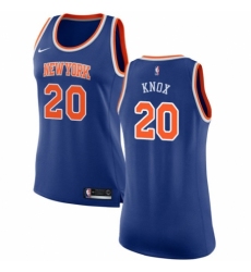Women's Nike New York Knicks #20 Kevin Knox Swingman Royal Blue NBA Jersey - Icon Edition