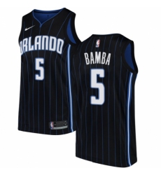 Youth Nike Orlando Magic #5 Mohamed Bamba Swingman Black NBA Jersey Statement Edition