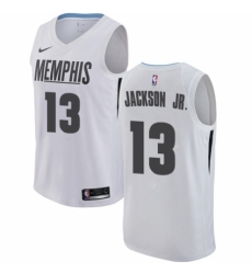 Men's Nike Memphis Grizzlies #13 Jaren Jackson Jr. Swingman White NBA Jersey - City Edition