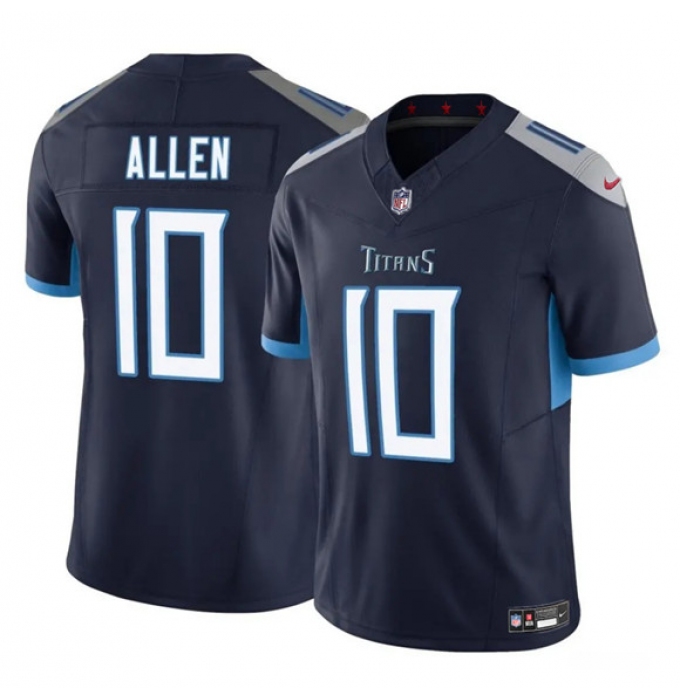 Men's Tennessee Titans #10 Brandon Allen Navy 2025 F.U.S.E. Vapor Limited Football Stitched Jersey