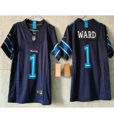 Women's Tennessee Titans #1 Cameron Ward Navy 2026 FUSE Rivalries Collection Limited Stitched Jersey