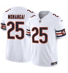 Men's Chicago Bears #25 Kyle Monangai White 2025 F.U.S.E. Vapor Untouchable Limited Football Stitched Jersey