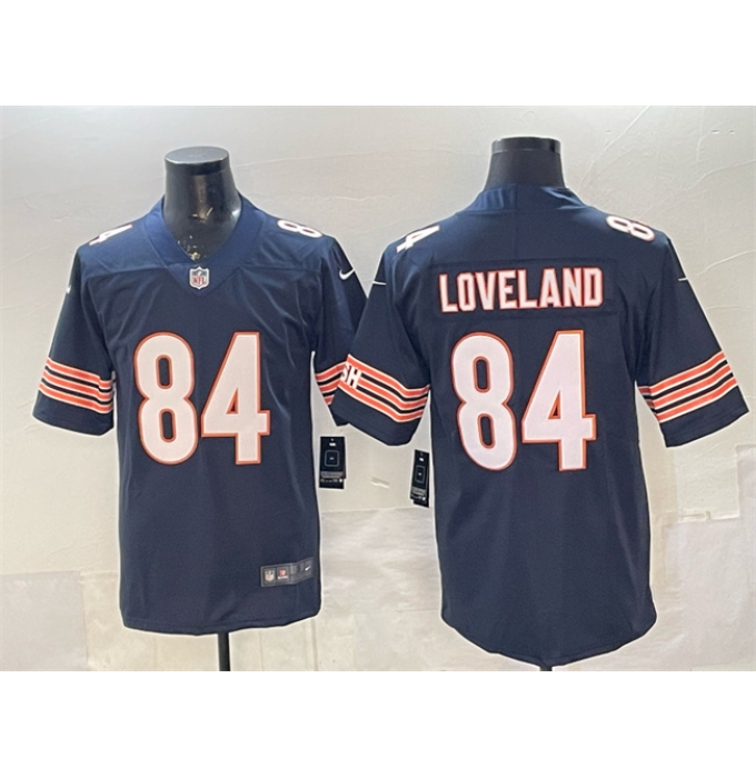 Men's Chicago Bears #84 Colston Loveland Navy Vapor Untouchable Football Stitched Jersey