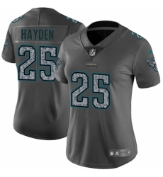 Women's Nike Jacksonville Jaguars #25 D.J. Hayden Gray Static Vapor Untouchable Limited NFL Jersey