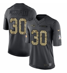 Youth Nike New England Patriots #30 Jason McCourty Limited Black 2016 Salute to Service NFL Jersey
