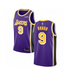 Youth Los Angeles Lakers #9 Rajon Rondo Swingman Purple Basketball Jersey - Statement Edition