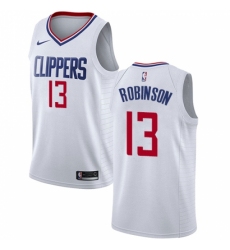 Men's Nike Los Angeles Clippers #13 Jerome Robinson Swingman White NBA Jersey - Association Edition