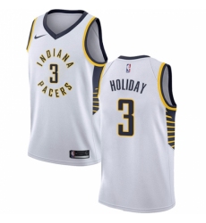 Youth Nike Indiana Pacers #3 Aaron Holiday Swingman White NBA Jersey - Association Edition