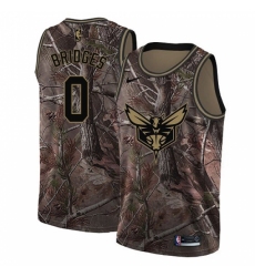 Women's Nike Charlotte Hornets #0 Miles Bridges Swingman Camo Realtree Collection NBA Jersey