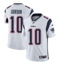 Youth Nike New England Patriots #10 Josh Gordon White Vapor Untouchable Limited Player NFL Jersey