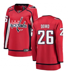 Women's Washington Capitals #26 Nic Dowd Fanatics Branded Red Home Breakaway NHL Jersey