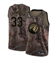 Men's Nike Minnesota Timberwolves #33 Robert Covington Swingman Camo Realtree Collection NBA Jersey