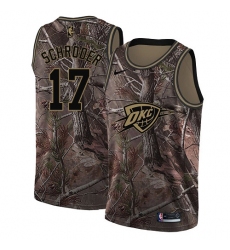 Men's Nike Oklahoma City Thunder #17 Dennis Schroder Swingman Camo Realtree Collection NBA Jersey