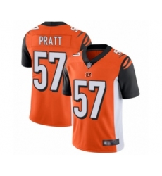 Men's Cincinnati Bengals #57 Germaine Pratt Orange Alternate Vapor Untouchable Limited Player Football Jersey