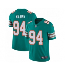 Men's Nike Miami Dolphins #94 Christian Wilkins limited Green Vapor Untouchable Jersey