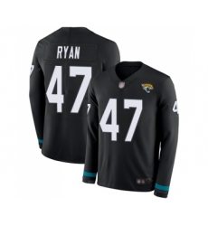 Men's Jacksonville Jaguars #47 Jake Ryan Limited Black Therma Long Sleeve Football Jersey