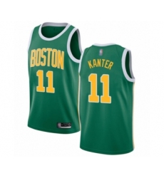 Women's Boston Celtics #11 Enes Kanter Green Swingman Jersey - Earned Edition