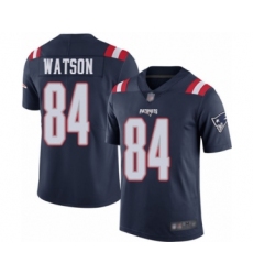 Men's New England Patriots #84 Benjamin Watson Limited Navy Blue Rush Vapor Untouchable Football Jersey