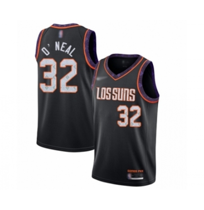 Women's Phoenix Suns #32 Shaquille O'Neal Swingman Black Basketball Jersey - 2019 20 City Edition