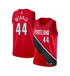 Women's Portland Trail Blazers #44 Mario Hezonja Swingman Red Finished Basketball Jersey - Statement Edition