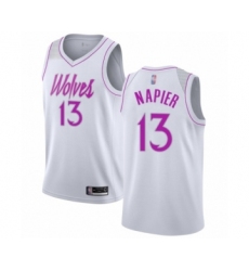 Women's Minnesota Timberwolves #13 Shabazz Napier White Swingman Jersey - Earned Edition