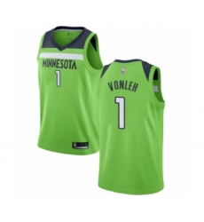 Youth Minnesota Timberwolves #1 Noah Vonleh Swingman Green Basketball Jersey Statement Edition
