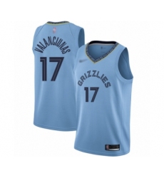 Youth Memphis Grizzlies #17 Jonas Valanciunas Swingman Blue Finished Basketball Jersey Statement Edition