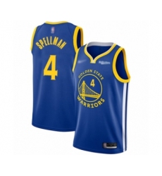 Women's Golden State Warriors #4 Omari Spellman Swingman Royal Finished Basketball Jersey - Icon Edition