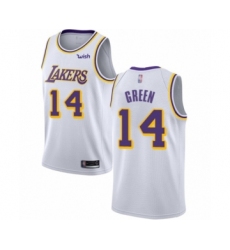 Youth Los Angeles Lakers #14 Danny Green Swingman White Basketball Jersey - Association Edition