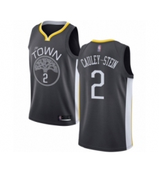 Men's Golden State Warriors #2 Willie Cauley-Stein Authentic Black Basketball Jersey - Statement Edition