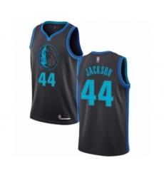 Youth Dallas Mavericks #44 Justin Jackson Swingman Charcoal Basketball Jersey - City Edition