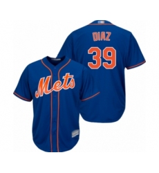 Men's New York Mets #39 Edwin Diaz Replica Royal Blue Alternate Home Cool Base Baseball Jersey