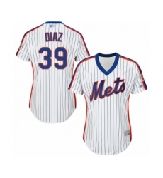 Women's New York Mets #39 Edwin Diaz Authentic White Alternate Cool Base Baseball Jersey